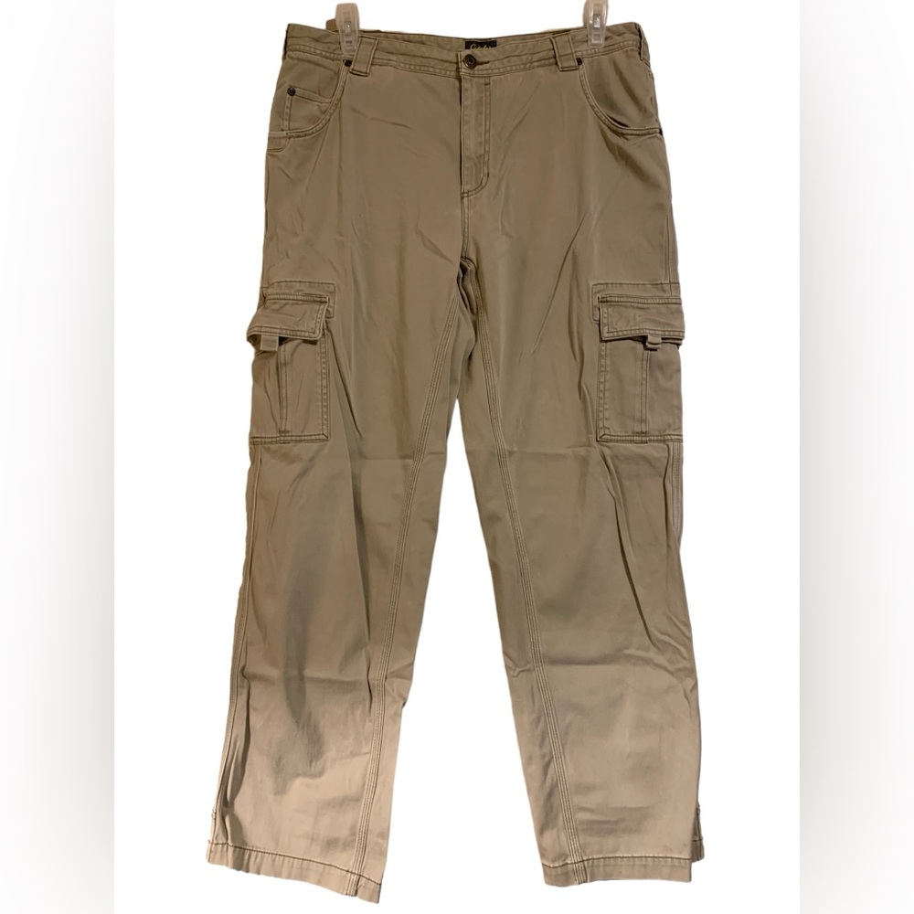 Cabelas Mens 38 x 32 All-Season Ultimate Comfort Cargo Pants Tan 906732 Hiking